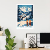 Lech Zürs am Arlberg Ski Wall Art Ski Poster 1 (Heimbüro)