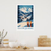 Lech Zürs am Arlberg Ski Wall Art Ski Poster 1 (Küche)