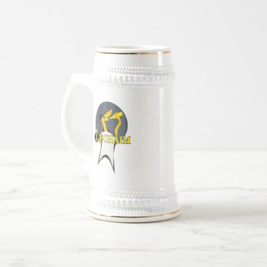 Lechaim Bierglas (Vorderseite Links)