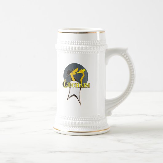 Lechaim Bierglas (Rechts)