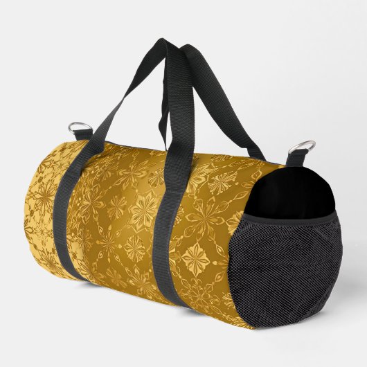Leche Flan Gold SMALL Duffle Bag (Rechte Ecke)