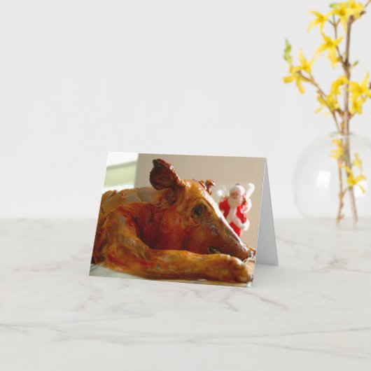 Lechon sa Pasko Karte (Gelbe Blume)