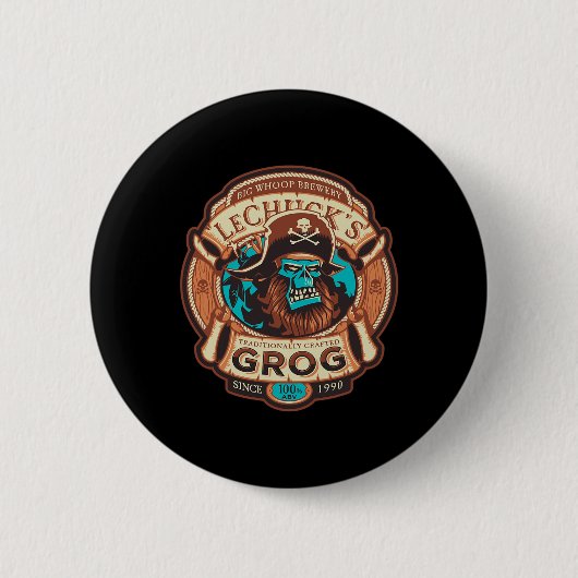Lechuckss Grog - Craft Bier - Monkey Islands 1 Button (Vorderseite)