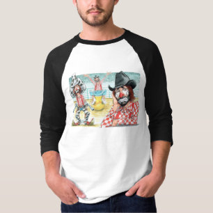 LECILE Men's 3/4 Sleeve T - Shirt