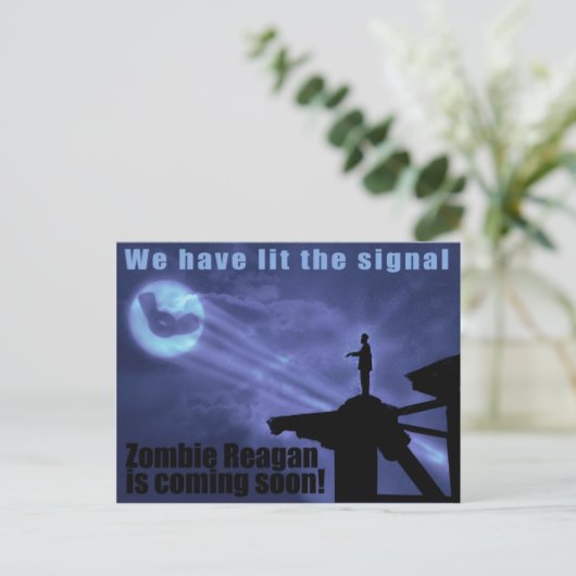 Leck das Ingwer-Signal an! Postkarte (Stehend Vorderseite)