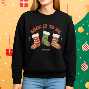 Leck mich am Arsch Lustiger Weihnachtspullover Sweatshirt