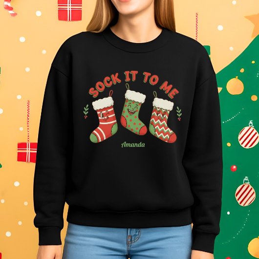 Leck mich am Arsch Lustiger Weihnachtspullover Sweatshirt