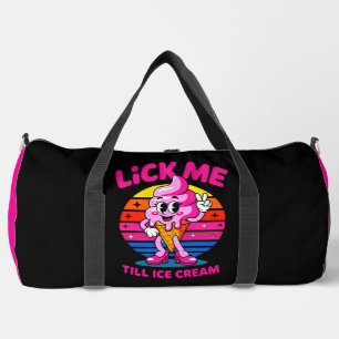 Leck mich bis zum Eiscreme" - Lustiger Cartoon  Duffle Bag