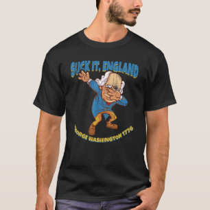 Leck Mich England George Washington 1776   4. Juli T-Shirt