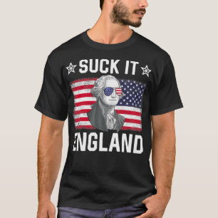 Leck Mich England George Washington 1776 Lustig 4. T-Shirt