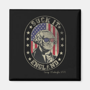 Leck Mich England George Washington 1776 Usa Lusti Magnet