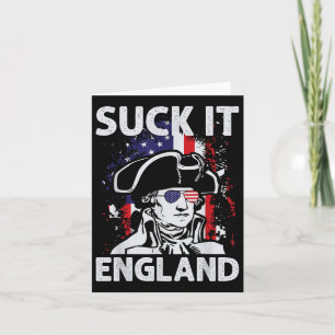 Leck Mich England Lustig 4. Juli Gedenktag  Karte