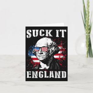 Leck Mich England Lustiger 4. Juli Gedenktag  Karte