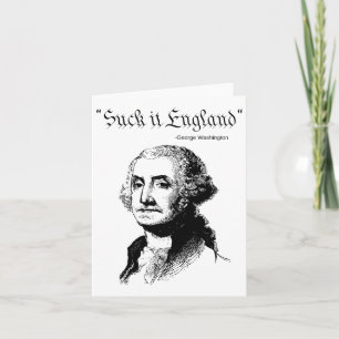 Leck mich England Lustiger 4. Juli USA-Flagge  Karte