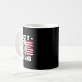 Leck mich England Thomas Jefferson 4. Juli Kaffeetasse (Vorderseite Links)