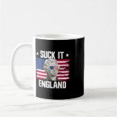 Leck mich England Thomas Jefferson 4. Juli Kaffeetasse (Links)