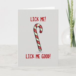 Leck mich gut Weihnachtsmann-Karte Karte