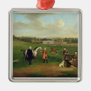 Leck Okeover, Rev. John Allen und Kapitän Chester Ornament Aus Metall