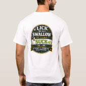 Leck Salz Schluck Tequila Saug Design T-Shirt (Rückseite)