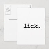 lecken. postkarte (Vorne/Hinten)