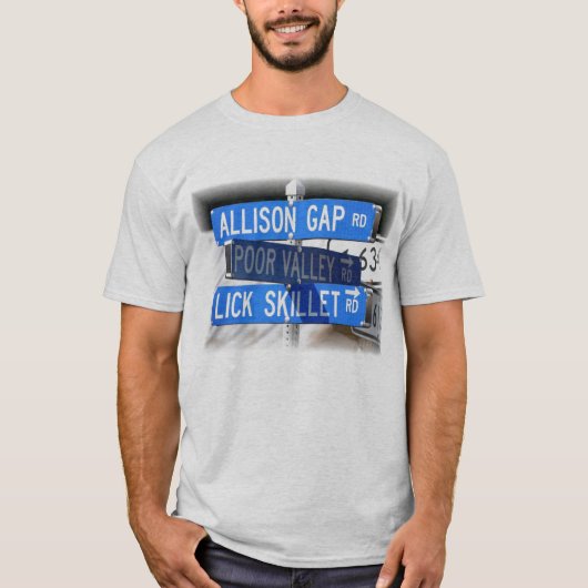 Lecken Sie Skillet, schlechtes Tal u. Allison Gap T-Shirt (Vorderseite)