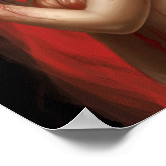 Leckende Schädel Poster (Ecke)