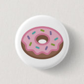 Lecker besprühen Sie Krapfen Emoji Button (Vorderseite)