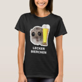 Lecker Bierchen Cute Hamster Beer Shirt (Vorderseite)