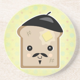 lecker französischer toast sandstein untersetzer