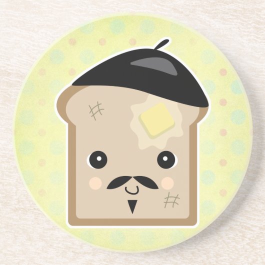 lecker französischer toast sandstein untersetzer (Vorne)