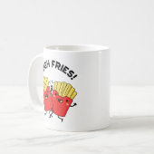 Lecker Fritten Lustiger Freund Pun Kaffeetasse (Vorderseite Links)