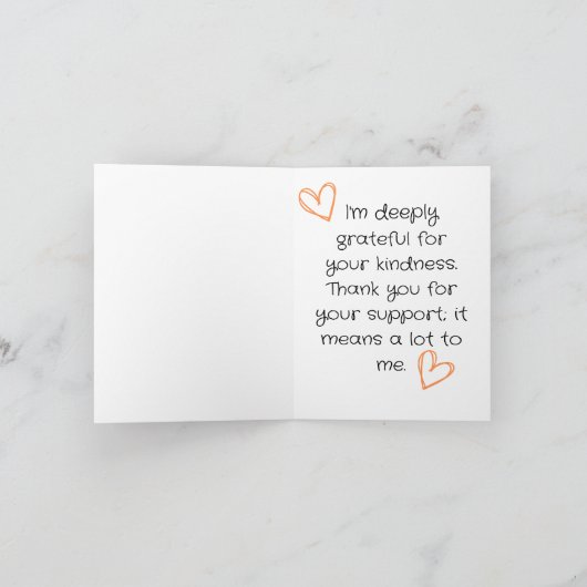 lecker Kaffee mit Latte-Coffee Vielen Dank Karten (Innenseite)