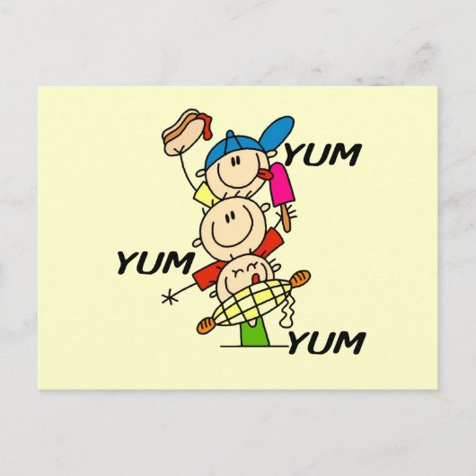 Lecker Lecker Sommer Postkarte (Vorderseite)