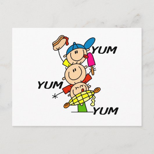 Lecker Lecker Sommer Postkarte (Vorderseite)