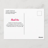 Lecker Pink Cupcake Berry auf der Spitze Vielen Da Postkarte (Rückseite)