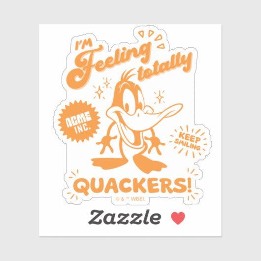 Lecker Retro DAFFY DUCK™ Aufkleber (Blatt)