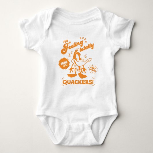 Lecker Retro DAFFY DUCK™ Baby Strampler (Vorderseite)