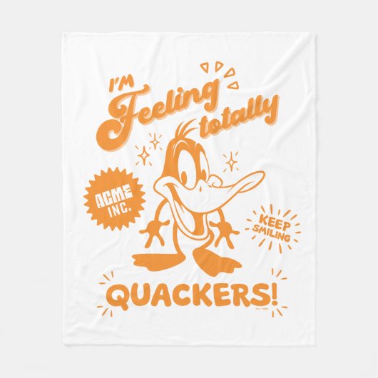 Lecker Retro DAFFY DUCK™ Fleecedecke (Vorderseite)