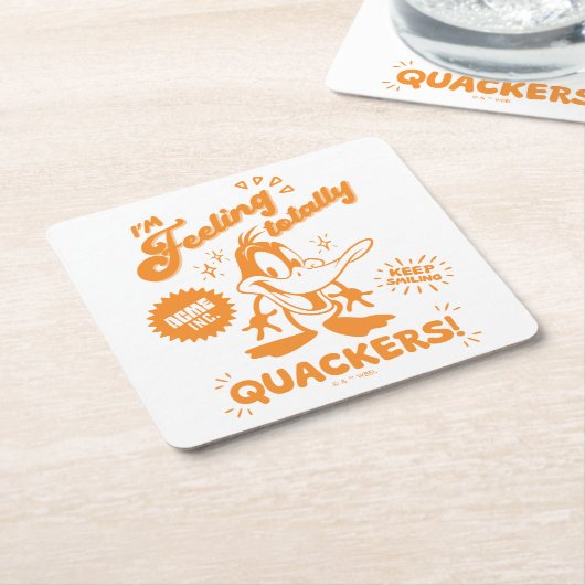 Lecker Retro DAFFY DUCK™ Rechteckiger Pappuntersetzer (angewinkelt)