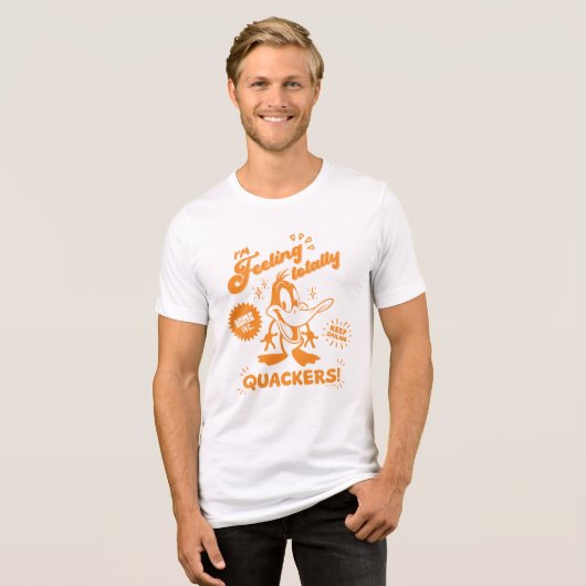 Lecker Retro DAFFY DUCK™ Tri-Blend Shirt (Vorderseite voll)