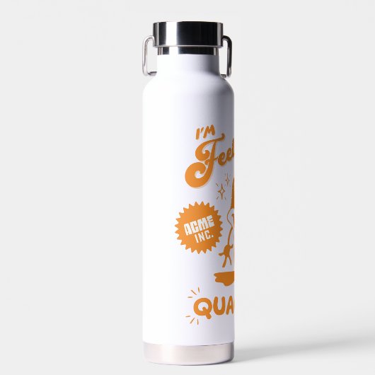 Lecker Retro DAFFY DUCK™ Trinkflasche (Vorne)