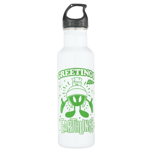 Lecker Retro MARVIN THE MARTIAN™ Edelstahlflasche (Vorderseite)