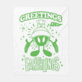 Lecker Retro MARVIN THE MARTIAN™ Fleecedecke (Vorderseite)
