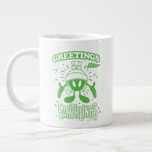 Lecker Retro MARVIN THE MARTIAN™ Jumbo-Tasse (Links)