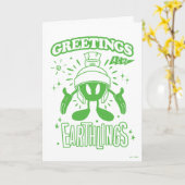 Lecker Retro MARVIN THE MARTIAN™ Karte (Gelbe Blume)