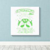 Lecker Retro MARVIN THE MARTIAN™ Leinwanddruck (Insitu (Holzboden))