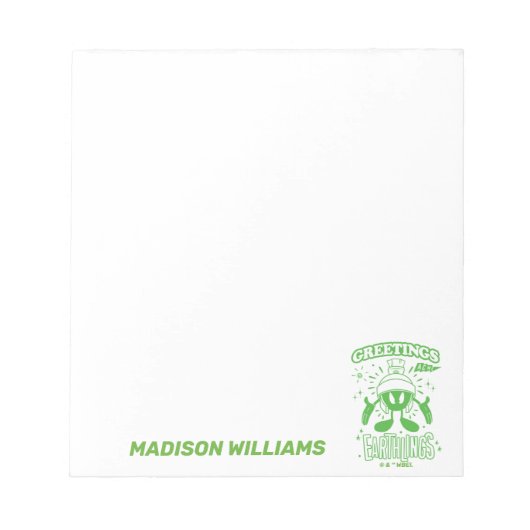 Lecker Retro MARVIN THE MARTIAN™ Notizblock (Vorderseite)