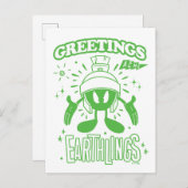 Lecker Retro MARVIN THE MARTIAN™ Postkarte (Vorne/Hinten)