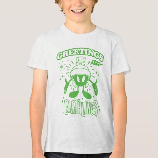 Lecker Retro MARVIN THE MARTIAN™ Tri-Blend Shirt (Vorderseite)