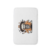 Lecker-Skeletttrick oder Behandlung klassischer T- Badematte (Vorderseite Vertikal)